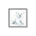 Picture of Tiny Polar Bear _GroupedProduct_Square_Mini_ _GroupedProduct_Square_Canvas_Framed_