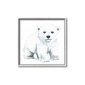 Picture of Tiny Polar Bear _GroupedProduct_Square_Mini_ _GroupedProduct_Square_Canvas_Framed_