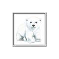 Picture of Tiny Polar Bear _GroupedProduct_Square_Mini_ _GroupedProduct_Square_Canvas_Framed_