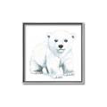 Picture of Tiny Polar Bear _GroupedProduct_Square_Mini_ _GroupedProduct_Square_Canvas_Framed_
