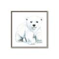 Picture of Tiny Polar Bear _GroupedProduct_Square_Mini_ _GroupedProduct_Square_Canvas_Framed_