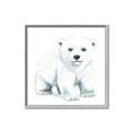 Picture of Tiny Polar Bear _GroupedProduct_Square_Mini_ _GroupedProduct_Square_Canvas_Framed_