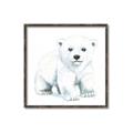 Picture of Tiny Polar Bear _GroupedProduct_Square_Mini_ _GroupedProduct_Square_Canvas_Framed_