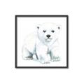 Picture of Tiny Polar Bear _GroupedProduct_Square_Mini_ _GroupedProduct_Square_Canvas_Framed_