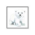 Picture of Tiny Polar Bear _GroupedProduct_Square_Mini_ _GroupedProduct_Square_Canvas_Framed_