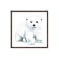 Picture of Tiny Polar Bear _GroupedProduct_Square_Mini_ _GroupedProduct_Square_Canvas_Framed_