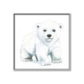 Picture of Tiny Polar Bear _GroupedProduct_Square_Mini_ _GroupedProduct_Square_Canvas_Framed_