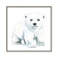 Picture of Tiny Polar Bear _GroupedProduct_Square_Mini_ _GroupedProduct_Square_Canvas_Framed_