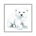 Picture of Tiny Polar Bear _GroupedProduct_Square_Mini_ _GroupedProduct_Square_Canvas_Framed_