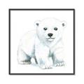 Picture of Tiny Polar Bear _GroupedProduct_Square_Mini_ _GroupedProduct_Square_Canvas_Framed_