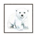 Picture of Tiny Polar Bear _GroupedProduct_Square_Mini_ _GroupedProduct_Square_Canvas_Framed_