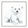 Picture of Tiny Polar Bear _GroupedProduct_Square_Mini_ _GroupedProduct_Square_Canvas_Framed_