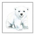 Picture of Tiny Polar Bear _GroupedProduct_Square_Mini_ _GroupedProduct_Square_Canvas_Framed_