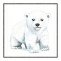 Picture of Tiny Polar Bear _GroupedProduct_Square_Mini_ _GroupedProduct_Square_Canvas_Framed_