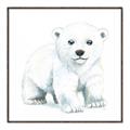 Picture of Tiny Polar Bear _GroupedProduct_Square_Mini_ _GroupedProduct_Square_Canvas_Framed_