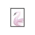 Picture of Pink Swan _GroupedProduct_Rectangle_Portrait_Mini_ _GroupedProduct_Rectangle_Portrait_Canvas_Framed_