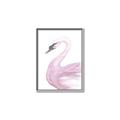 Picture of Pink Swan _GroupedProduct_Rectangle_Portrait_Mini_ _GroupedProduct_Rectangle_Portrait_Canvas_Framed_