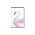 Picture of Pink Swan _GroupedProduct_Rectangle_Portrait_Mini_ _GroupedProduct_Rectangle_Portrait_Canvas_Framed_