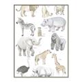 Picture of Zoo  Life _GroupedProduct_Rectangle_Portrait_Canvas_Framed_