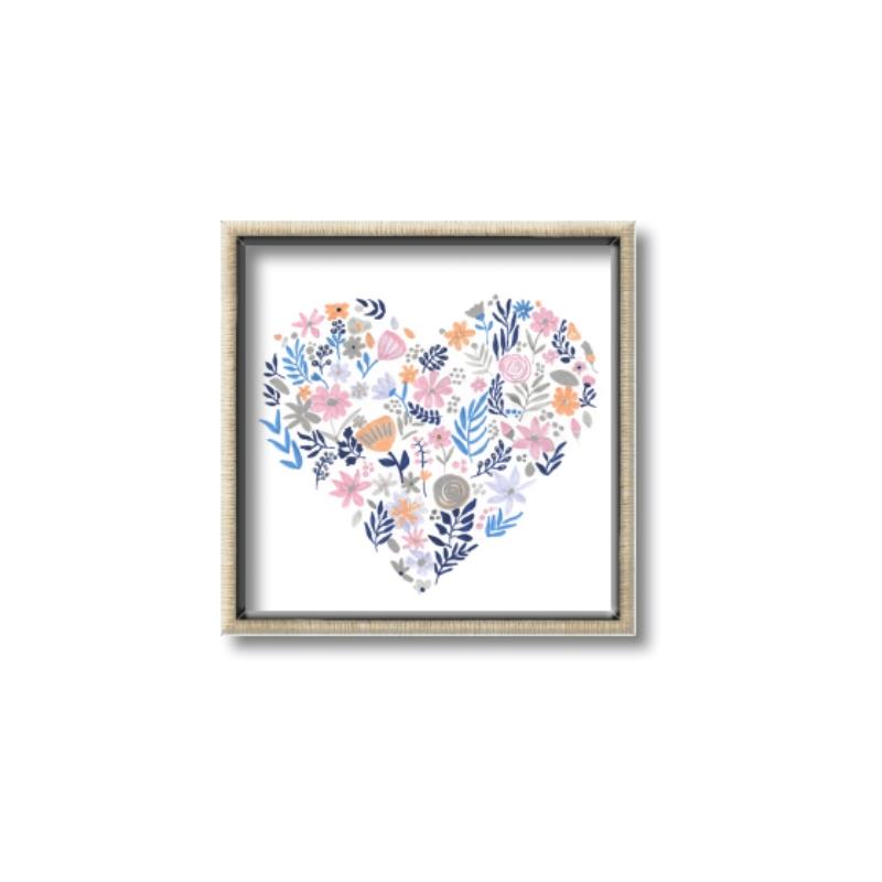 Picture of Colorful Heart I _GroupedProduct_Square_Mini_ _GroupedProduct_Square_Canvas_Framed_