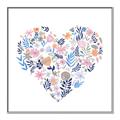 Picture of Colorful Heart I _GroupedProduct_Square_Mini_ _GroupedProduct_Square_Canvas_Framed_
