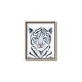 Picture of White Tiger Babe _GroupedProduct_Rectangle_Portrait_Mini_ _GroupedProduct_Rectangle_Portrait_Canvas_Framed_