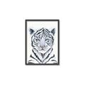 Picture of White Tiger Babe _GroupedProduct_Rectangle_Portrait_Mini_ _GroupedProduct_Rectangle_Portrait_Canvas_Framed_