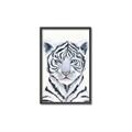Picture of White Tiger Babe _GroupedProduct_Rectangle_Portrait_Mini_ _GroupedProduct_Rectangle_Portrait_Canvas_Framed_