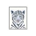 Picture of White Tiger Babe _GroupedProduct_Rectangle_Portrait_Mini_ _GroupedProduct_Rectangle_Portrait_Canvas_Framed_