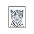 Picture of White Tiger Babe _GroupedProduct_Rectangle_Portrait_Mini_ _GroupedProduct_Rectangle_Portrait_Canvas_Framed_