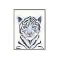 Picture of White Tiger Babe _GroupedProduct_Rectangle_Portrait_Mini_ _GroupedProduct_Rectangle_Portrait_Canvas_Framed_