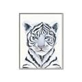 Picture of White Tiger Babe _GroupedProduct_Rectangle_Portrait_Mini_ _GroupedProduct_Rectangle_Portrait_Canvas_Framed_