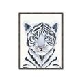 Picture of White Tiger Babe _GroupedProduct_Rectangle_Portrait_Mini_ _GroupedProduct_Rectangle_Portrait_Canvas_Framed_