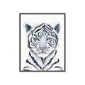 Picture of White Tiger Babe _GroupedProduct_Rectangle_Portrait_Mini_ _GroupedProduct_Rectangle_Portrait_Canvas_Framed_