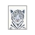 Picture of White Tiger Babe _GroupedProduct_Rectangle_Portrait_Mini_ _GroupedProduct_Rectangle_Portrait_Canvas_Framed_