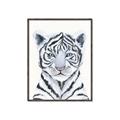 Picture of White Tiger Babe _GroupedProduct_Rectangle_Portrait_Mini_ _GroupedProduct_Rectangle_Portrait_Canvas_Framed_