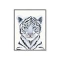 Picture of White Tiger Babe _GroupedProduct_Rectangle_Portrait_Mini_ _GroupedProduct_Rectangle_Portrait_Canvas_Framed_