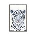 Picture of White Tiger Babe _GroupedProduct_Rectangle_Portrait_Mini_ _GroupedProduct_Rectangle_Portrait_Canvas_Framed_