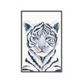 Picture of White Tiger Babe _GroupedProduct_Rectangle_Portrait_Mini_ _GroupedProduct_Rectangle_Portrait_Canvas_Framed_