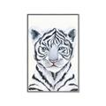 Picture of White Tiger Babe _GroupedProduct_Rectangle_Portrait_Mini_ _GroupedProduct_Rectangle_Portrait_Canvas_Framed_