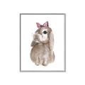 Picture of Bunny Bow _GroupedProduct_Rectangle_Portrait_Mini_ _GroupedProduct_Rectangle_Portrait_Canvas_Framed_