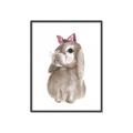 Picture of Bunny Bow _GroupedProduct_Rectangle_Portrait_Mini_ _GroupedProduct_Rectangle_Portrait_Canvas_Framed_
