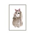 Picture of Bunny Bow _GroupedProduct_Rectangle_Portrait_Mini_ _GroupedProduct_Rectangle_Portrait_Canvas_Framed_