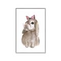 Picture of Bunny Bow _GroupedProduct_Rectangle_Portrait_Mini_ _GroupedProduct_Rectangle_Portrait_Canvas_Framed_