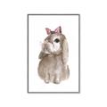 Picture of Bunny Bow _GroupedProduct_Rectangle_Portrait_Mini_ _GroupedProduct_Rectangle_Portrait_Canvas_Framed_