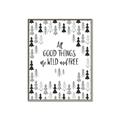 Picture of Good Things are Wild & Free _GroupedProduct_Rectangle_Portrait_Mini_ _GroupedProduct_Rectangle_Portrait_Canvas_Framed_
