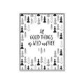 Picture of Good Things are Wild & Free _GroupedProduct_Rectangle_Portrait_Mini_ _GroupedProduct_Rectangle_Portrait_Canvas_Framed_