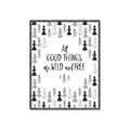 Picture of Good Things are Wild & Free _GroupedProduct_Rectangle_Portrait_Mini_ _GroupedProduct_Rectangle_Portrait_Canvas_Framed_