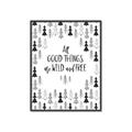 Picture of Good Things are Wild & Free _GroupedProduct_Rectangle_Portrait_Mini_ _GroupedProduct_Rectangle_Portrait_Canvas_Framed_