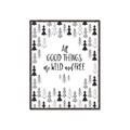 Picture of Good Things are Wild & Free _GroupedProduct_Rectangle_Portrait_Mini_ _GroupedProduct_Rectangle_Portrait_Canvas_Framed_